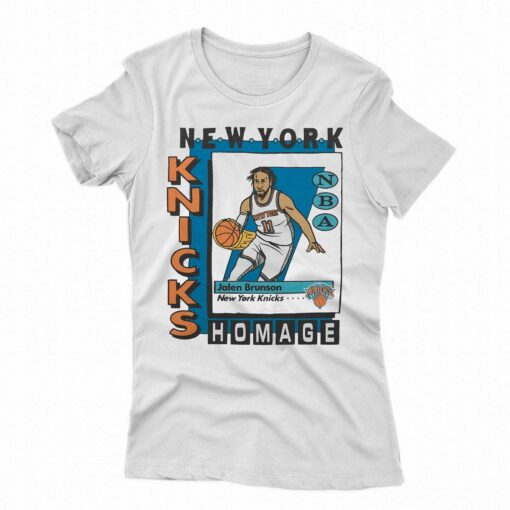 New York Knicks Trading Card Jalen Brunson Shirt