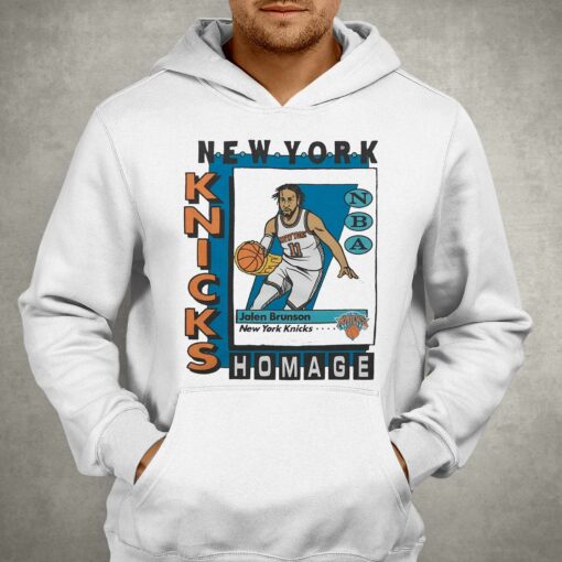 New York Knicks Trading Card Jalen Brunson Shirt