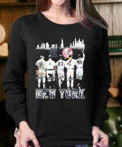 New York Yankees Skyline Players Signatures Shirt 4