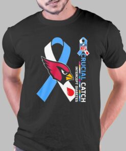 Nfl Arizona Cardinals Crucial Catch Intercept Diabetes T-shirt