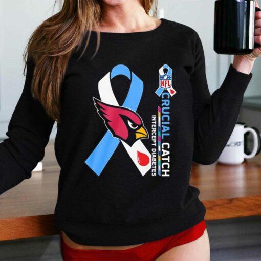 Nfl Arizona Cardinals Crucial Catch Intercept Diabetes T-shirt