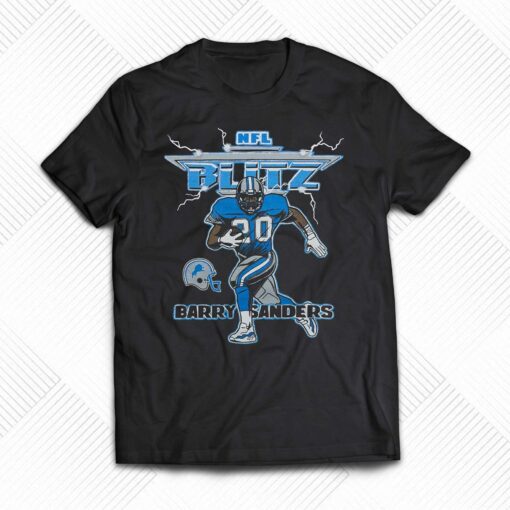 Nfl Blitz Lions Barry Sanders Shirt