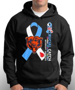 Nfl Chicago Bears Crucial Catch Intercept Diabetes T-shirt 2 Nfl Chicago Bears Crucial Catch Intercept Diabetes T shirt 3