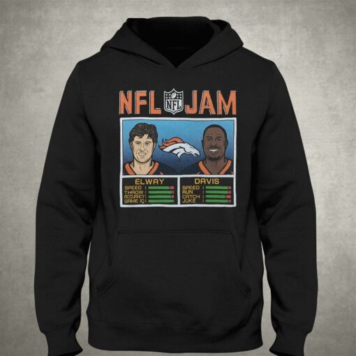 Nfl Jam Denver Broncos Elway And Davis Shirt