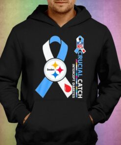 Nfl Pittsburgh Steelers Crucial Catch Intercept Diabetes T shirt 3