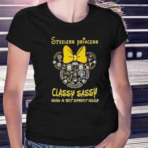 Nfl Pittsburgh Steelers Princess Classy Sassy And A Bit Smart Assy T-shirt