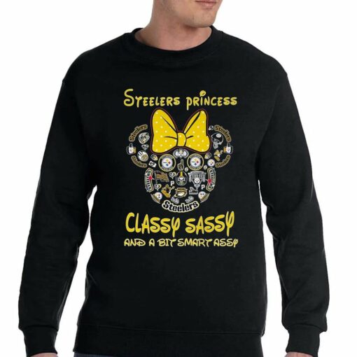 Nfl Pittsburgh Steelers Princess Classy Sassy And A Bit Smart Assy T-shirt