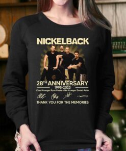 Nickleback 28th Anniversary 1995 2023 Chad Kroeger Ryan Peake Mike Kroeger Daniel Adair Memories T shirt 4