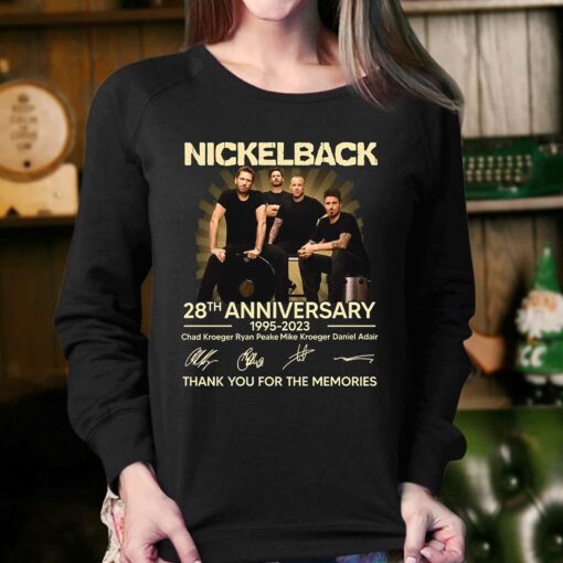 Nickleback 28th Anniversary 1995 – 2023 Chad Kroeger Ryan Peake Mike Kroeger Daniel Adair Memories T-shirt