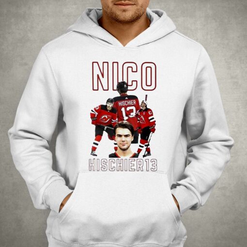 Nico Hischier 13 Jersey Devil Ice Hockey T-shirt