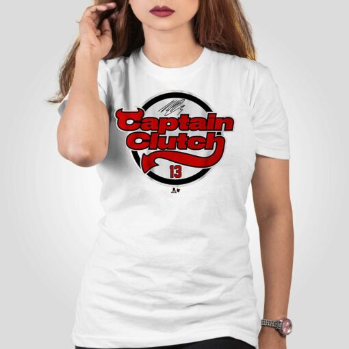 Nico Hischier Captain Clutch New Jersey T-shirt