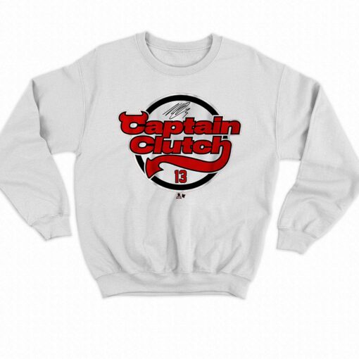 Nico Hischier Captain Clutch New Jersey T-shirt