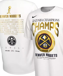 Nike Adult 2023 Nba Champions Denver Nuggets Roster T-shirt