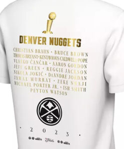 Nike Adult 2023 Nba Champions Denver Nuggets Roster T shirt 3