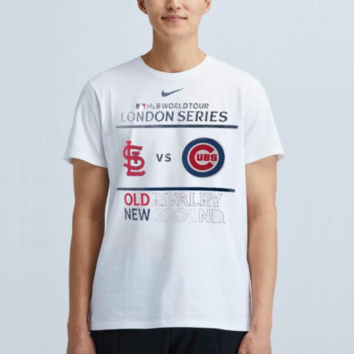 Nike Chicago Cubs Vs St Louis Cardinals 2023 Mlb World Tour London Series Old Rivalry New Ground Shirt