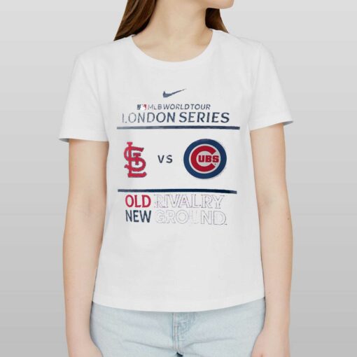 Nike Chicago Cubs Vs St Louis Cardinals 2023 Mlb World Tour London Series Old Rivalry New Ground Shirt