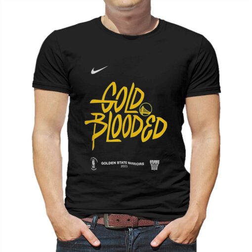 Nike Golden State Warriors Gold Blooded 2023 Nba Playoff Shirt