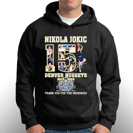 Nikola Jokic Denver Nuggets 2015 2023 Thank You For The Memories Shirt