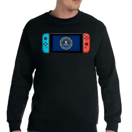 Nintendo Switch Department Of Justice Fbi Shirt