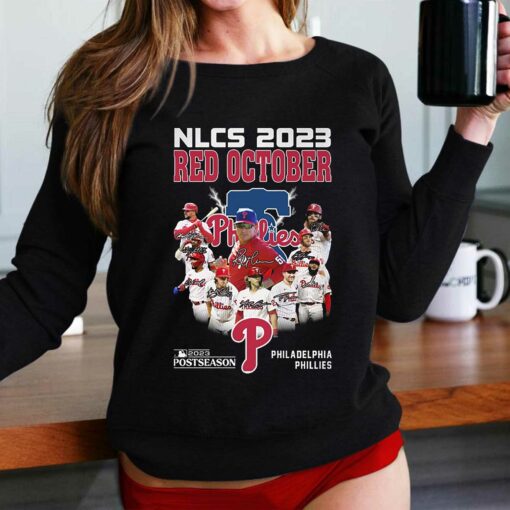 Nlcs 2023 Red October 2023 Postseason Philadelphia Phillies T-shirt