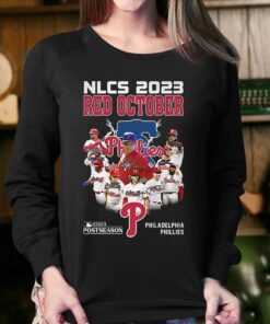 Nlcs 2023 Red October 2023 Postseason Philadelphia Phillies T-shirt 3 Nlcs 2023 Red October 2023 Postseason Philadelphia Phillies T shirt 4