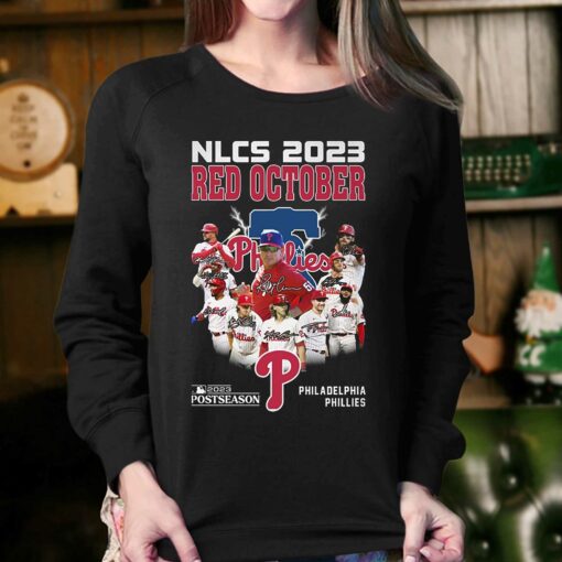 Nlcs 2023 Red October 2023 Postseason Philadelphia Phillies T-shirt