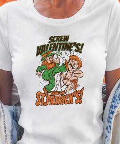 No Valentines Bring On St Patricks Day Shamrock Shirt