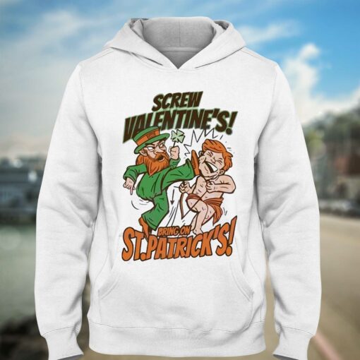 No Valentines Bring On St Patricks Day Shamrock Shirt