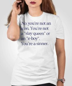No You’re Not An Icon You’re Not A Slay Queen Or An E-boy T-shirt