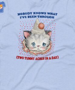 Nobody Knows What I've Been Through Two 2 Tummy Aches Unisex T-shirt 2 Nobody Knows What Ive Been Through Two 2 Tummy Aches Unisex T shirt 3