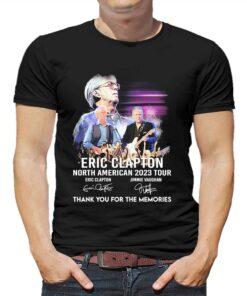 North American 2023 Tour Eric Clapton Thank You For The Memories Signatures Shirt
