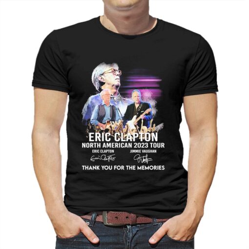 North American 2023 Tour Eric Clapton Thank You For The Memories Signatures Shirt