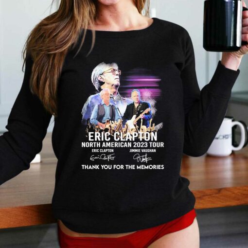 North American 2023 Tour Eric Clapton Thank You For The Memories Signatures Shirt