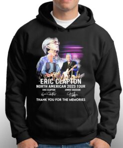 North American 2023 Tour Eric Clapton Thank You For The Memories Signatures Shirt 3