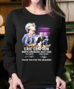 North American 2023 Tour Eric Clapton Thank You For The Memories Signatures Shirt 4