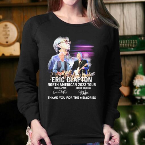 North American 2023 Tour Eric Clapton Thank You For The Memories Signatures Shirt