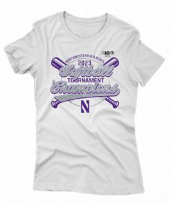 Northwestern Wildcats 2023 Ncaa Big Ten Softball Conference Tournament Champions T-shirt