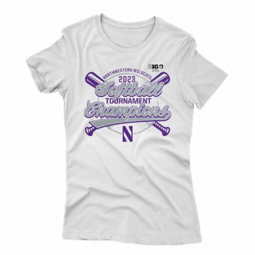 Northwestern Wildcats 2023 Ncaa Big Ten Softball Conference Tournament Champions T-shirt