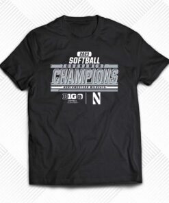 Northwestern Wildcats 2023 Ncaa Softball Conference Tournament Champions Locker Room T-shirt