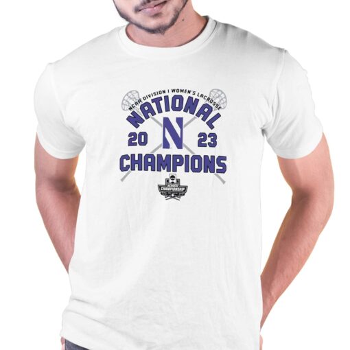 Northwestern Wildcats Champion 2023 Ncaa Women’s Lacrosse National Champions Locker Room T-shirt