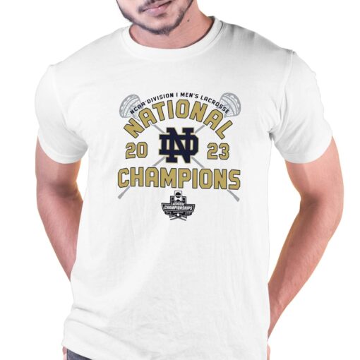 Notre Dame Fighting Irish Champion 2023 Ncaa Men’s Lacrosse National Champions Locker Room T-shirt