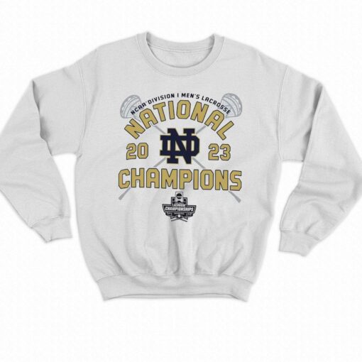 Notre Dame Fighting Irish Champion 2023 Ncaa Men’s Lacrosse National Champions Locker Room T-shirt