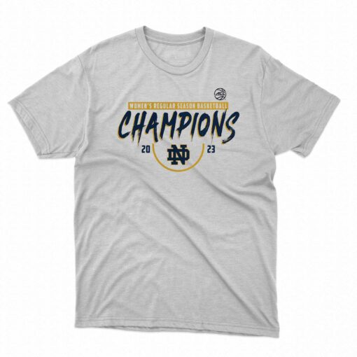 Notre Dame Fighting Irish Fanatics Branded 2023 Acc Women’s Basketball Regular Season Champions T-shirt