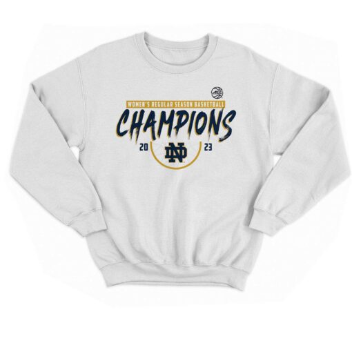 Notre Dame Fighting Irish Fanatics Branded 2023 Acc Women’s Basketball Regular Season Champions T-shirt