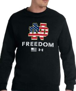 Notre Dame Fighting Irish Under Armour Freedom Flag Performance T shirt 4