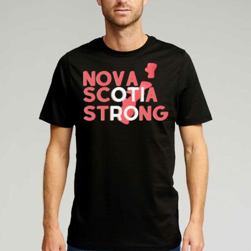 Nova Scotia Strong Typographic Design Shirt