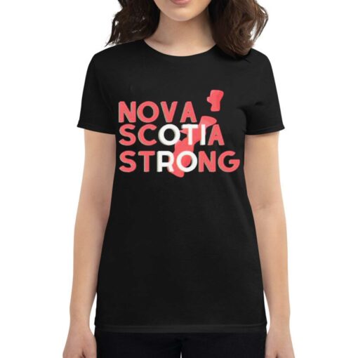 Nova Scotia Strong Typographic Design Shirt