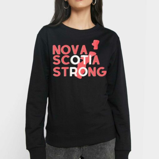 Nova Scotia Strong Typographic Design Shirt