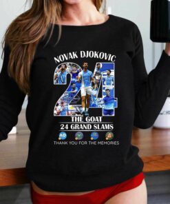 Novak Djokovic 24 Grand Slams The Goat Us Open 2023 Champion Memories Shirt