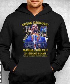 Novak Djokovic Champion Mamba Forever 24 Grand Slams Signature Thank You For The Memories T shirt 3